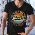 Pop Pop Vintage The Man Myth Legend Emblem Men V-Neck Tshirt