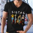 Proud Black Sistas Queen Melanin Afro African American Women Men V-Neck Tshirt