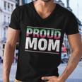 Proud Mom Abrosexual Flag Lgbtq Queer Mothers Day Abrosexual Funny Gift Men V-Neck Tshirt