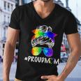 Proud Mom Lgbt Rainbow Pride Tshirt Men V-Neck Tshirt