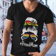Proud Mom Motherscute Giftday Gay Pride Lgbtcute Giftq Ally Mama Mommy Gift Men V-Neck Tshirt
