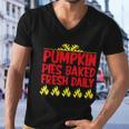 Pumpkin Pies Baked Fresh Daily Halloween Quote Men V-Neck Tshirt