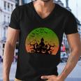 Pumpkin Witch Castle Halloween Quote Men V-Neck Tshirt