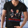 Put It Back The Way You Found It Funny Trump Slap Anti Biden Men V-Neck Tshirt