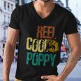 Reel Cool Poppy Vintage Fishing Men V-Neck Tshirt