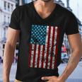 Retro Style 4Th July Usa Patriotic Distressed America Flag Gift Men V-Neck Tshirt