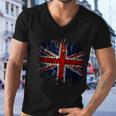 Ripped Uk Great Britain Union Jack Torn Flag Men V-Neck Tshirt