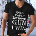 Rock Paper Gun I Win Tshirt Men V-Neck Tshirt