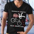 Running The Country Is Like Riding A Bike Funny Biden Meme Men V-Neck Tshirt