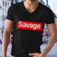 Savage Logo Tshirt Men V-Neck Tshirt