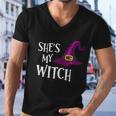 Shes My Witch Witch Hat Halloween Quote Men V-Neck Tshirt