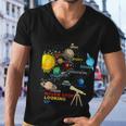 Solar System Planets Never Stop Looking Up Astronomy Men V-Neck Tshirt