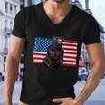 Staffordshire Bull Terrier Dog American Flag Staffie Mom Dad Men V-Neck Tshirt