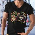 Sugar Skulls Day Of The Dead Men V-Neck Tshirt