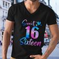 Sweet 16Th Birthday Party Funny Sixteen Years Old Girl Men V-Neck Tshirt