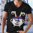 Trick Or Treat Funny Halloween Quote Men V-Neck Tshirt