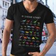 Types Of Dinosaurs Alphabet Dino Identification Men V-Neck Tshirt