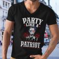 Usa Flag Design Party Like A Patriot Plus Size Shirt For Men Women And Family Men V-Neck Tshirt