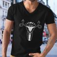 Uterus Shows Middle Finger Feminist Pro Choice V2 Men V-Neck Tshirt