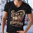 Vintage Do Not Pet The Fluffy Cows Men V-Neck Tshirt