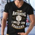 Vintage Im Not Antisocial I Rolled Low On Charisma Tshirt Men V-Neck Tshirt