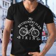 Vintage Retro My Retirement Plan Biking Men V-Neck Tshirt