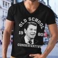 Vintage Ronald Reagan Old School Conservative Tshirt Men V-Neck Tshirt