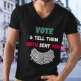 Vote Tell Them Ruth Sent You Dissent Rbg Vote V3 Men V-Neck Tshirt