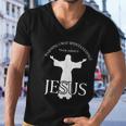 Warning I May Spontaneously Talk About Jesus Funny Religion Men V-Neck Tshirt