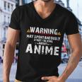 Warning May Spontaneously Start Talking About Anime V2 Men V-Neck Tshirt