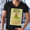 Weekend Forecast Gardening With A Chance Of Drinking Men V-Neck Tshirt