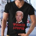 Wicked Stupid Funny Joe Biden Boston Men V-Neck Tshirt