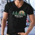 Wilton Ct Vintage Throwback Tee Retro 70S Design Men V-Neck Tshirt