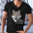 Wolf Face - The Strength Of The Wolf Is In The Pack Men V-Neck Tshirt