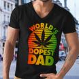 Worlds Dopest Dad Tshirt Men V-Neck Tshirt