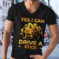 Yes I Can Drive A Stick Halloween Quote Men V-Neck Tshirt