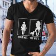 Your Wife My Wife French Bulldog Funny Frenchie For Husband Men V-Neck Tshirt