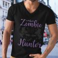Zombie Hunter Witch Halloween Quote Men V-Neck Tshirt
