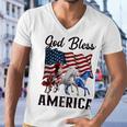 God Bless America Horses Flag Fourth Of July   Men V-Neck Tshirt