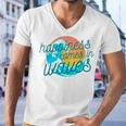 Ocean Wave Sunset  Happiness Comes In Waves Summer Gift Men V-Neck Tshirt