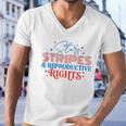 Stars Stripes Reproductive Rights Patriotic 4Th Of July 1973 Protect Roe Pro Choice Men V-Neck Tshirt