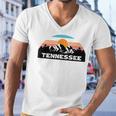 Tennessee Retro Vintage Sunset Mountain Tennessee Lovers Men V-Neck Tshirt