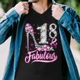 18 Years Old Gifts 18 & Fabulous 18Th Birthday Pink Diamond Men V-Neck Tshirt
