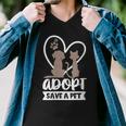 Womens Adopt Save A Pet Cat & Dog Lover Pet Adoption Rescue Gift  Men V-Neck Tshirt