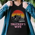 Trucker Truckers Wife Retro Truck Driver Men V-Neck Tshirt