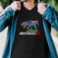 4Th July Trex America Dinosaur Independence Day Men V-Neck Tshirt