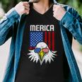 4Th Of July American Flag Bald Eagle Mullet 4Th July Merica Gift Men V-Neck Tshirt