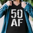 50 Af 50Th Birthday Men V-Neck Tshirt