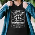 50Th Birthday Vintage 1972 Aged To Perfection Genuine Tshirt Men V-Neck Tshirt