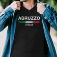 Abruzzo Italian Name Italy Flag Italia Family Surname Men V-Neck Tshirt